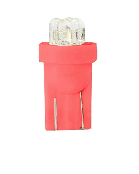 DIODA LED L012 - W5W 4LED 3MM CZERWONA