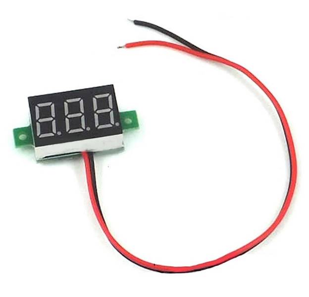 WOLTOMIERZ LED 2,5V-30V CZERWONY