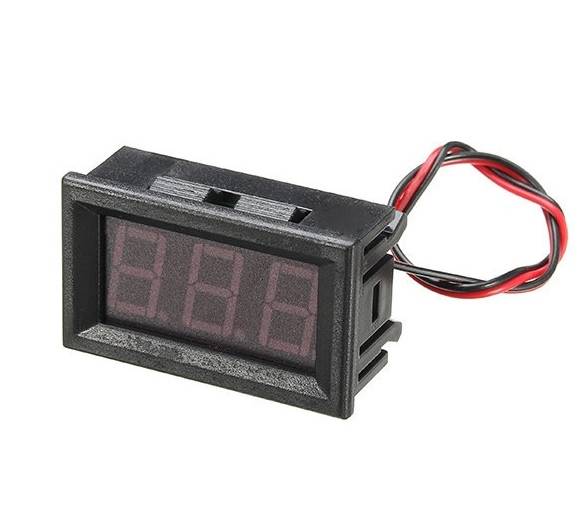 PANELOWY WOLTOMIERZ LED 5V-99V DC CZERWONY