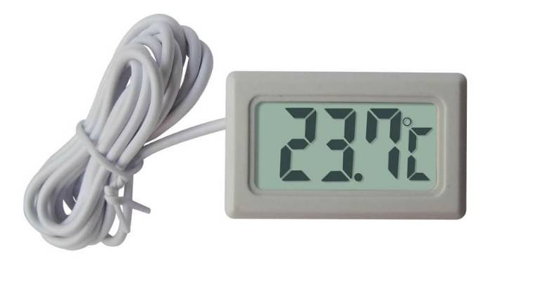 PANEL.TERMOMETR LCD OD -50C DO 100C BIAŁY