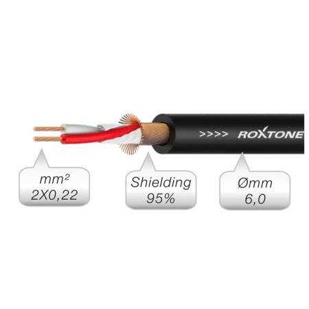 KABEL MIKROFONOWY WT.XLR - GN.XLR 1M ROXTONE
