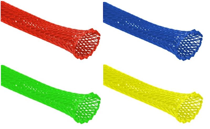 PESZEL OPLOT POLIESTROWY 4mm/8mm NIEBIESKI R=100M