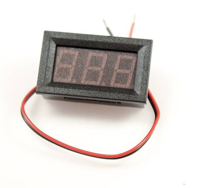PANELOWY WOLTOMIERZ LED 3V-30V DC NIEBIESKI