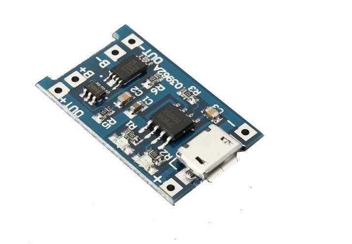 MODUŁ ŁADOWANIA AKUMUL.18650 MICRO USB