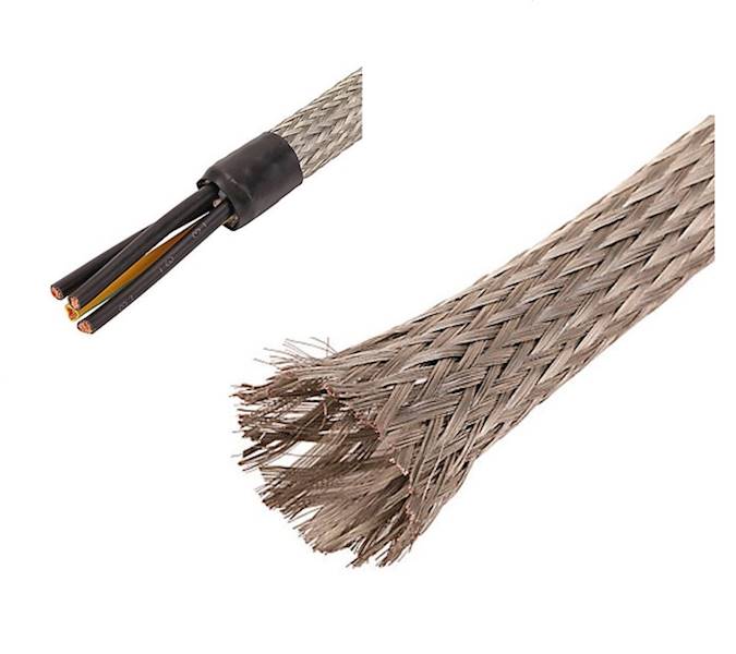 PESZEL OPLOT METALOWY PLECIONKA 5mm/18mm R=100m