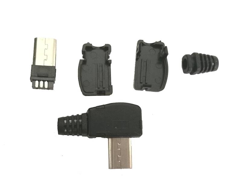 WTYK MICRO USB KĄTOWY TYB B NA KABEL