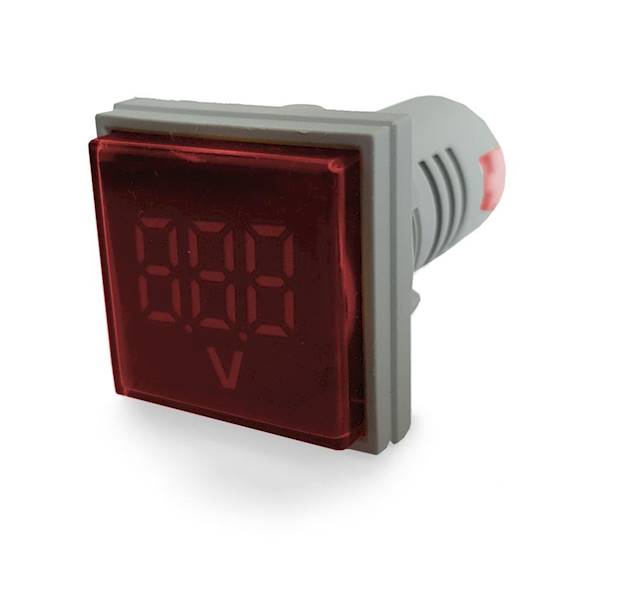 WOLTOMIERZ LED 30x30 60-500VAC CZERWONY