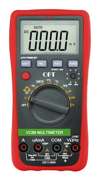 MIERNIK OPT VC88 Temp. hFE, CMOS, TTL