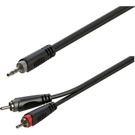 KABEL 2xRCA / Jack 3.5mm stereo 1M
