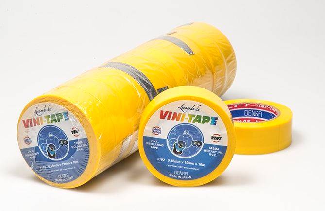 TAŚMA IZOLACYJNA VINI TAPE 0,15mm/19mm/10m ŻÓŁTA