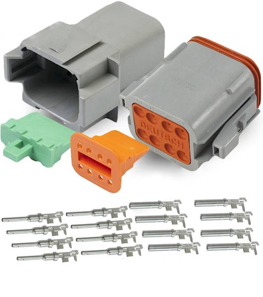 ZŁĄCZE DEUTSCH KPL. WTYK+GNIAZDO 8PIN