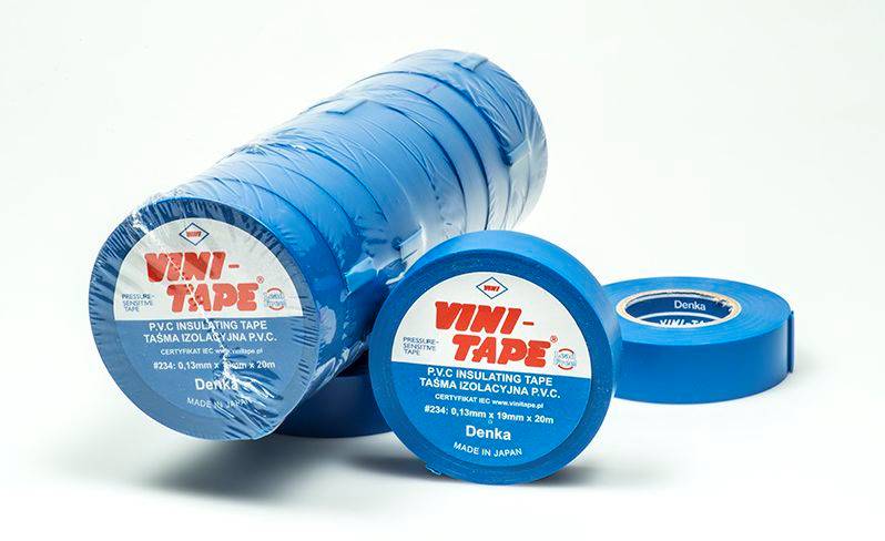 TAŚMA IZOLACYJNA VINI TAPE 0,13mm/19mm/20m NIEBIES