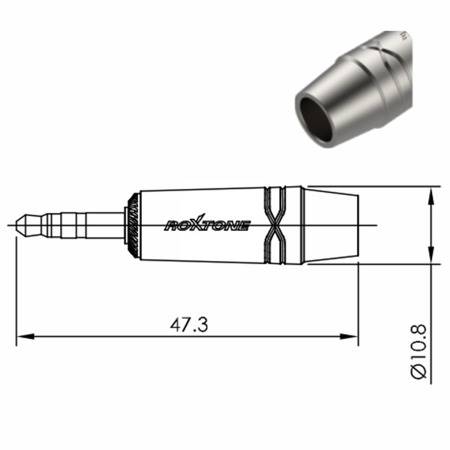 WTYK RMJ3PP-65-NN JACK 3,5 STEREO ROXTONE