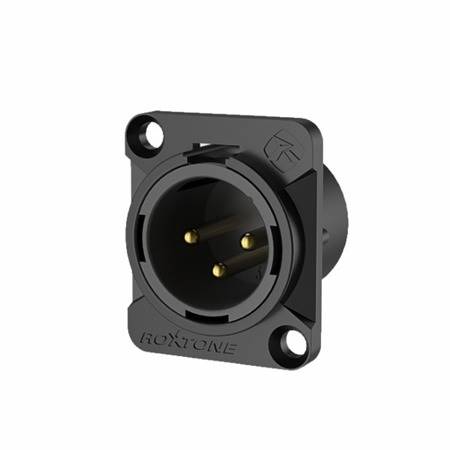 GNIAZDO XLR RX3MD-BG PANELOWE MĘSKIE