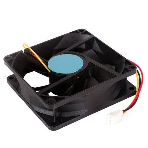 WENTYLATOR 12V 80x80x25 ŚLIZG 3 PRZEWODY