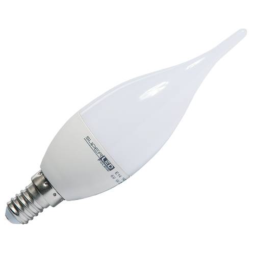 ŻARÓWKA LED E14 SLP PŁOMIEŃ 6W B.CIEPŁA