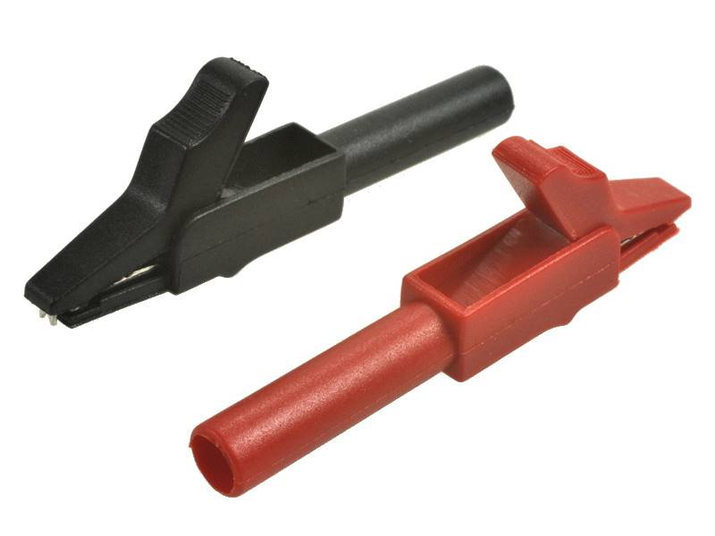 KROKODYL IZOLOWANY NA BANAN L=56MM CZERWONY