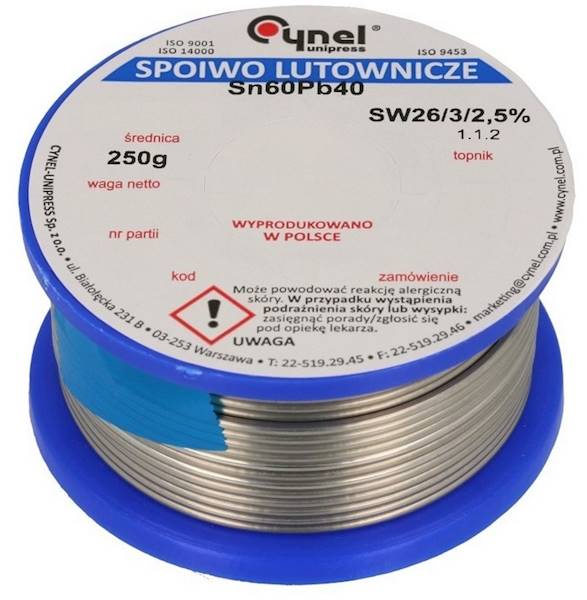 CYNA SN60PB40-SW26/2,5% 0,70 250G CYNEL