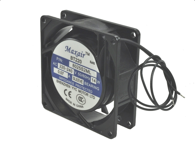 WENTYLATOR 8025S2ML 80x80x25mm 230V MAXAIR