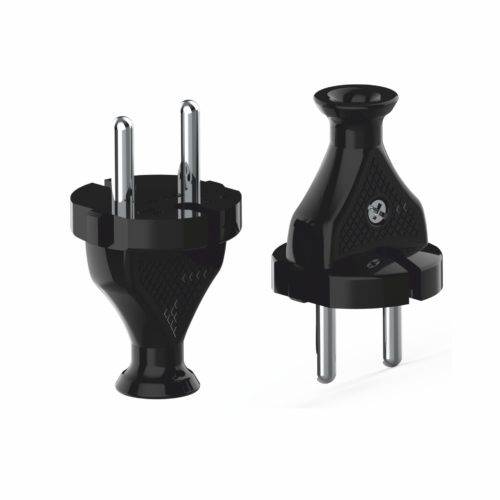 WTYCZKA PROSTA ROZBIERALNA 2p 10A 230V CZARNA