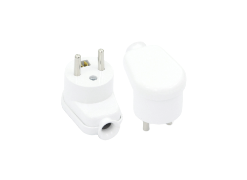 WTYCZKA KĄTOWA ROZBIERALNA, 2p+Z, 16A, 250V BIAŁY