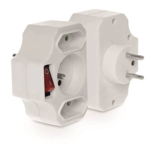 ROZGAŁĘŹNIK WTYCZKOWY Z WYŁ. 2P+Z 230V