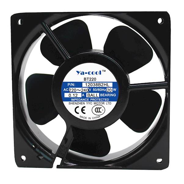 WENTYLATOR 12038B2HL 120x120x38mm 230V MAXAIR