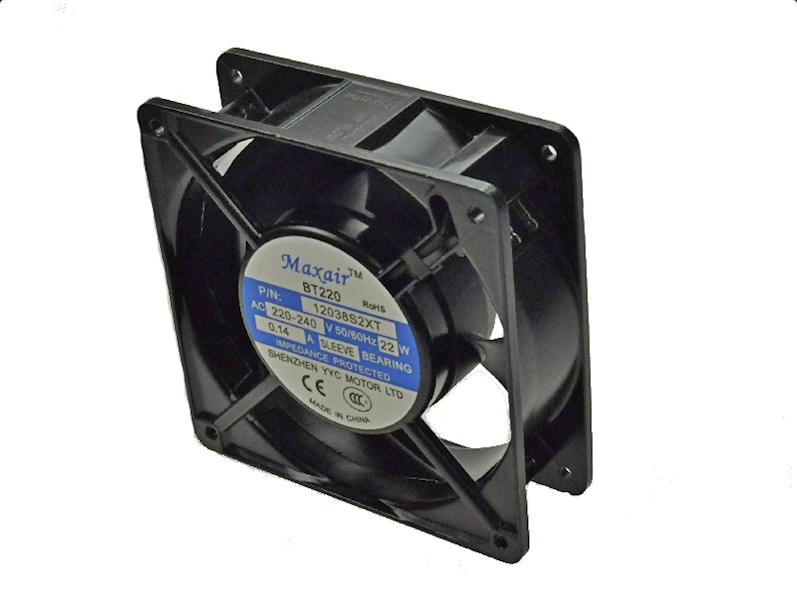 WENTYLATOR 12038S2XT 120x120x38mm 230V MAXAIR