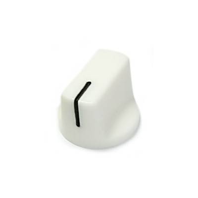 GAŁKA POTENCJOMETRU BIAŁA 19MM GPBP19 H=14MM
