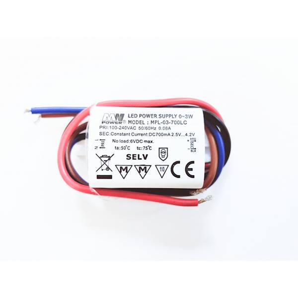 ZASILACZ IMPULSOWY 700mA/2.5~4.2VDC (6VDC)