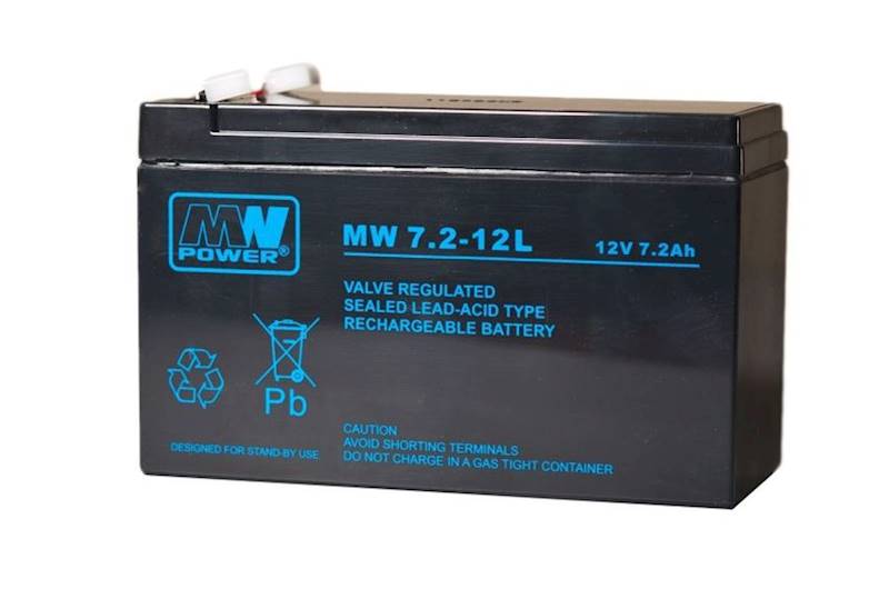 AKUMULATOR ŻELOWY AGM 12V/7.2 Ah MW 7.2-12L