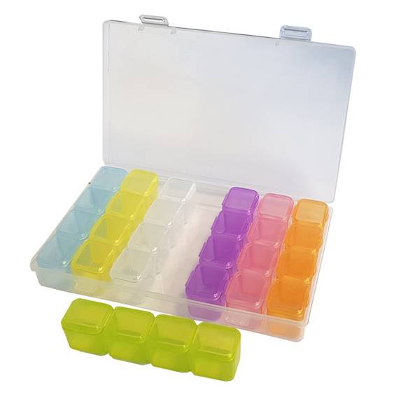 ORGANIZER 28 PRZEGRÓDEK 17.5x11x2.7cm OR30 KOLOROW