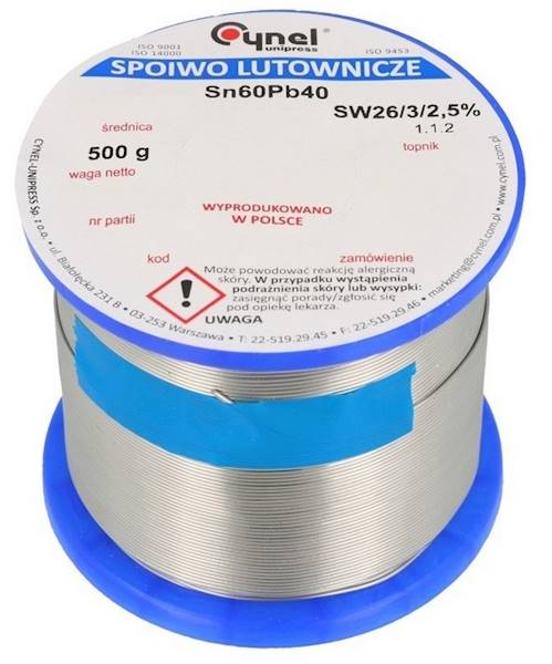 CYNA SN60PB40-SW26/2,5% 1,00 500G CYNEL