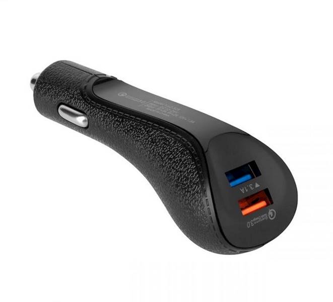 ŁADOWARKA SAMOCH.2xUSB 5100mA Z QUICK CHARGE 3.0