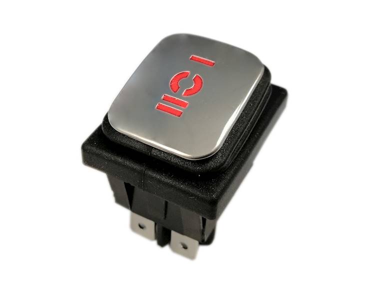 KCD4-MR 16A 250V PODWÓJNY ON-OFF-ON IP65 czerwony