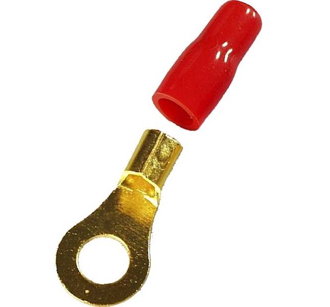 KOŃCÓWKA OCZKOWA ZŁOCONA ZKO-10mm2/8,5 R M8