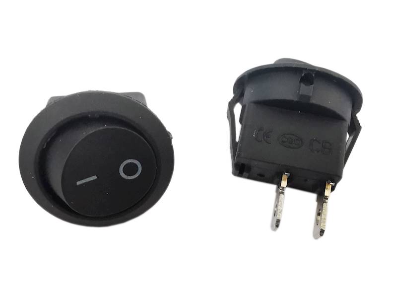 PRZEŁĄCZNIK SMRS101-4 1A 250V OKRĄGŁY ON-OFF d20