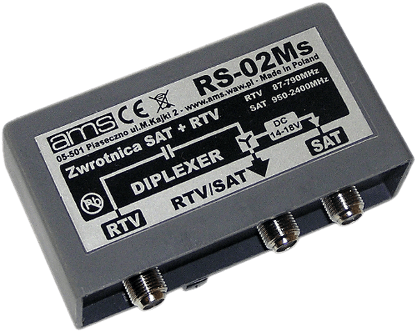 ZWROTNICA ANTENOWA RTV/SAT RS-02MS