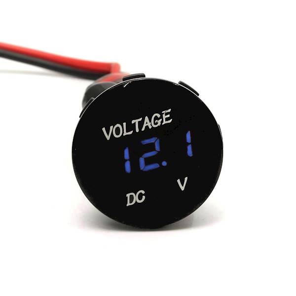 WOLTOMIERZ LED 3V-30V NIEBIESKI OKRĄGŁY