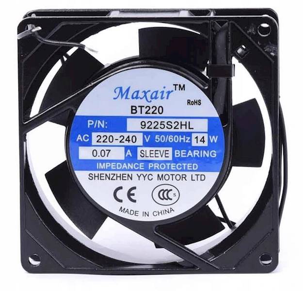 WENTYLATOR 9225S2HL 92x92x25mm 230V MAXAIR