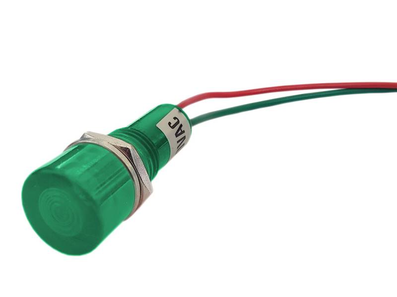 KONTROLKA LED 12mm 12V ZIELONA