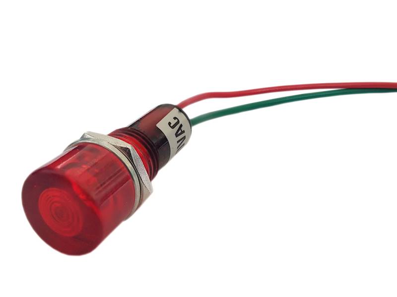 KONTROLKA LED 12mm 12V CZERWONA