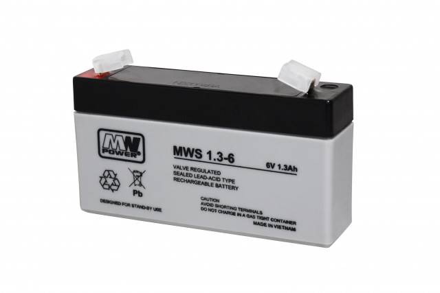 AKUMULATOR AGM 6V/1,3AH MWS 1.3-6
