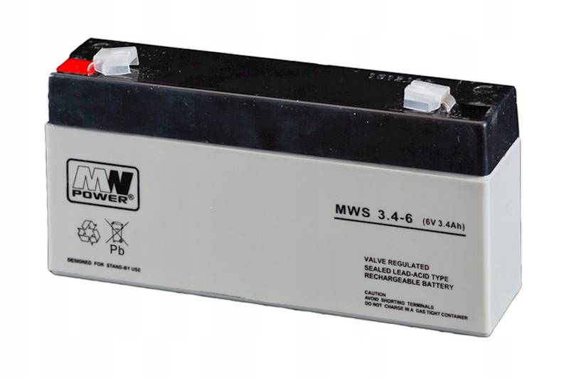 AKUMULATOR VRLA AGM 6V/3,4AH MWS 3.4-6