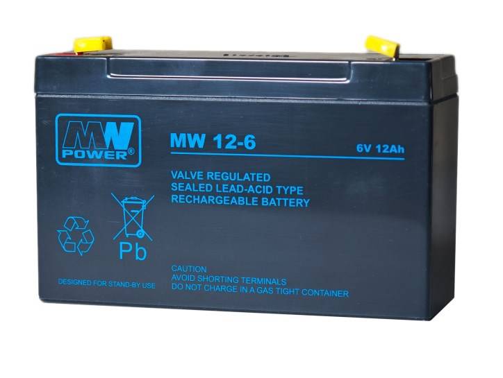AKUMULATOR AGM 6V/12AH MW 12-6L