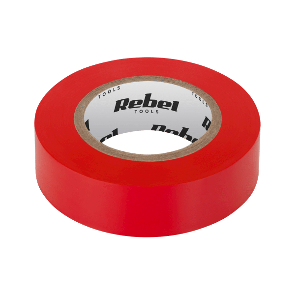TAŚMA IZOLACYJNA KLEJĄCA REBEL 0,13x19x20m CZERWON
