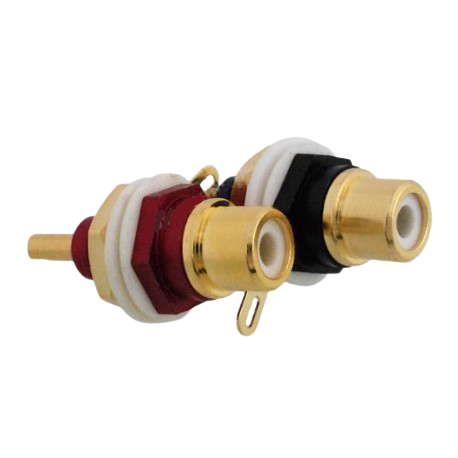 GNIAZDO RCA MONTAŻ.ZŁOTE RG39 / 07660