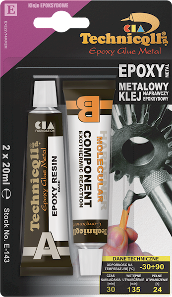 KLEJ EPOKSYDOWY METALOWY 2x20ml