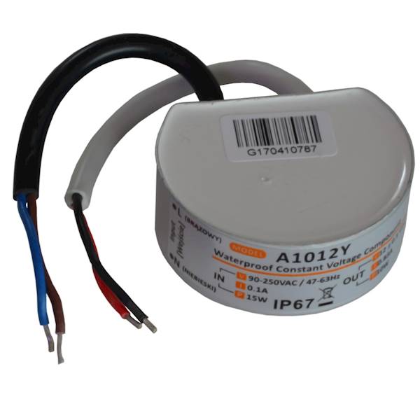 ZASILACZ DOPUSZKOWY 12V/0.83A A1012Y