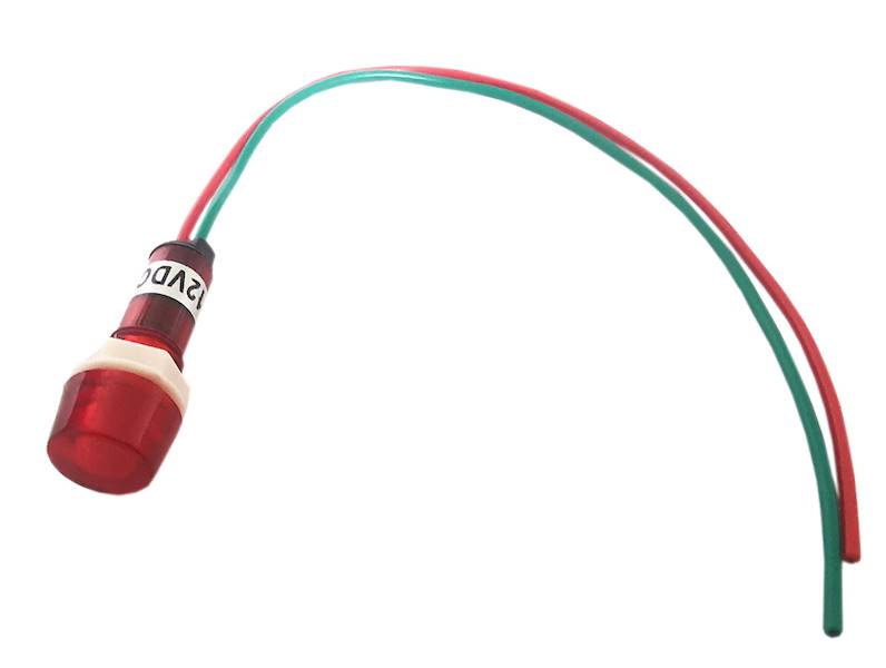 KONTROLKA LED 12mm 12V CZERWONA TYP2